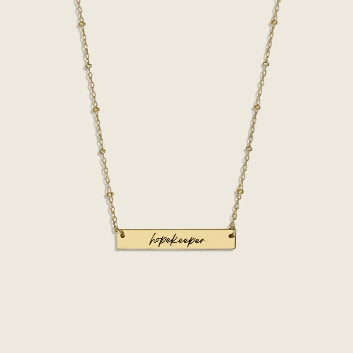 Colar Barra HopeKeeper por atacado de Dainty Forces