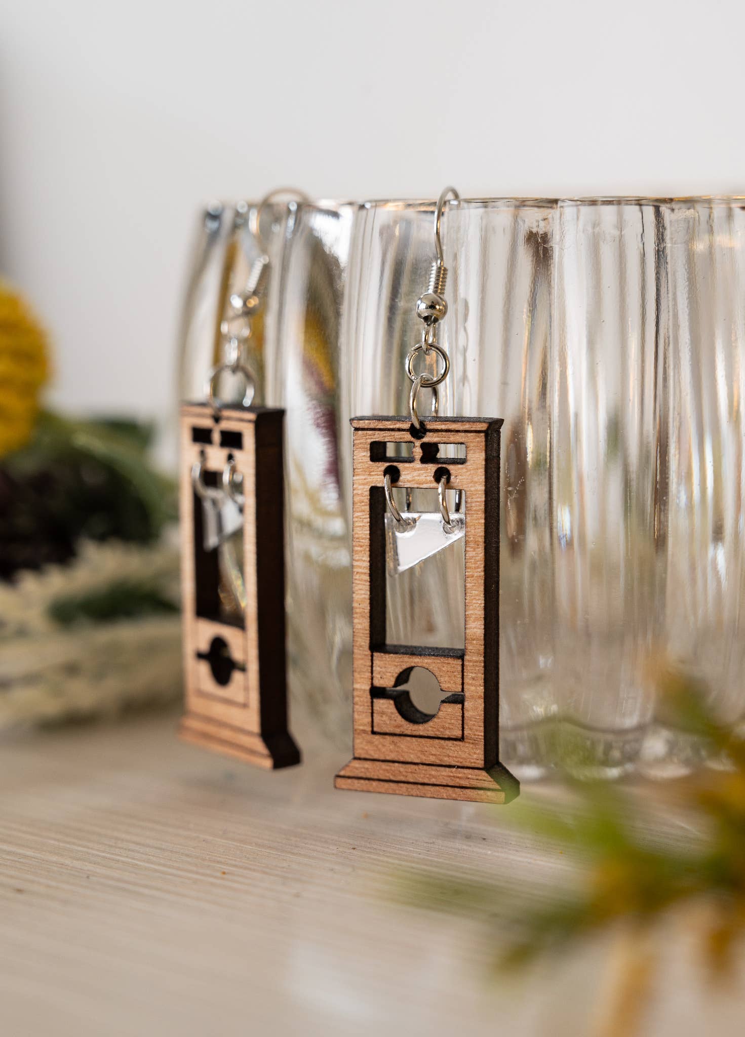 HoneyGlow Designs - Wholesale Dangle Earrings - Halloween Guillotine Earrings2