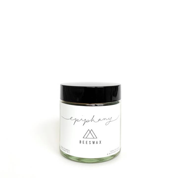 Epiphany – wholesale Jar/filled candle – 100% Canadian Beeswax Candle