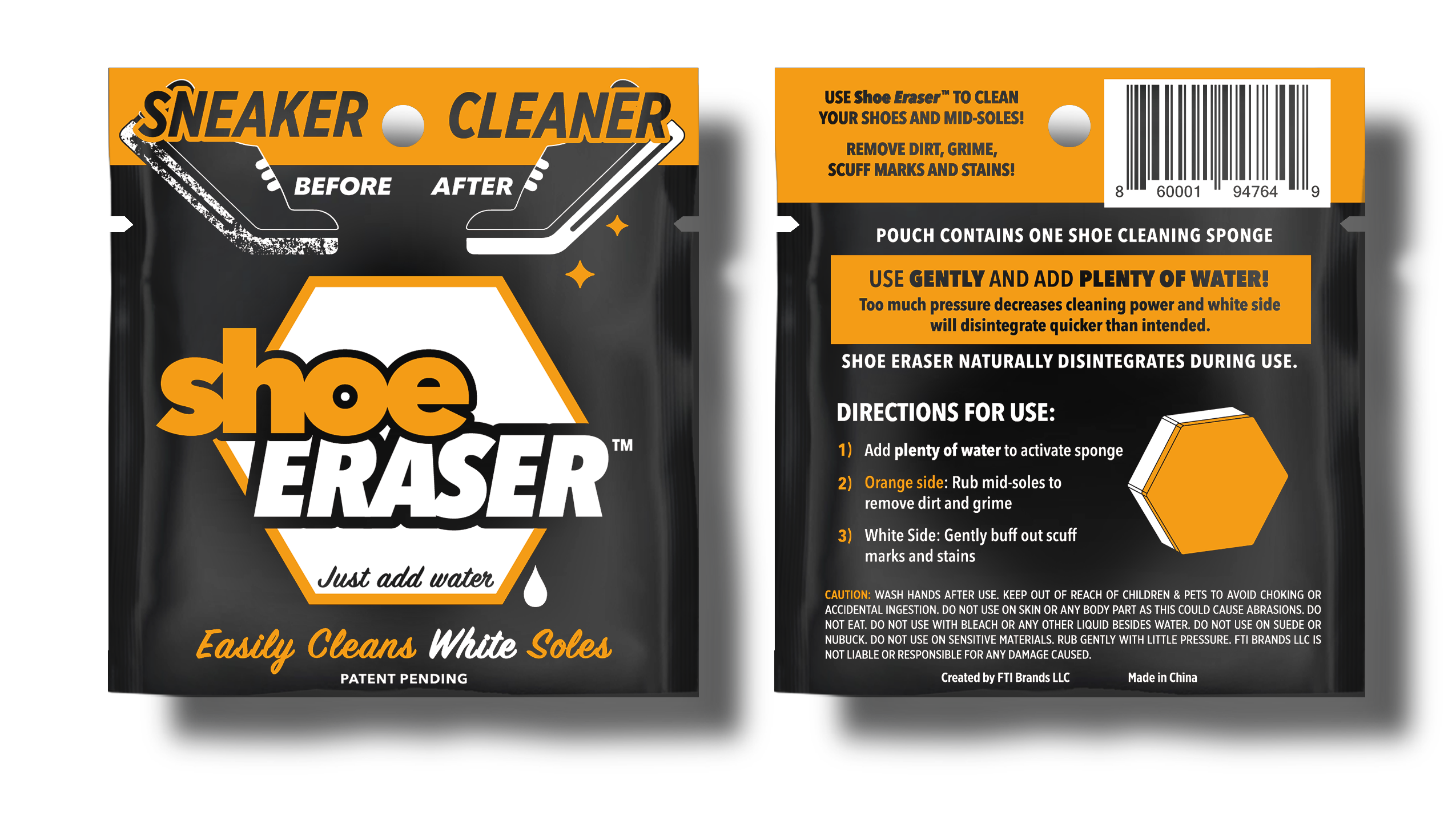 SneakERASERS - Wholesale Shoe Polish - Shoe Eraser, Sneaker Cleaner 1ct Pre-Ticketed $1.251