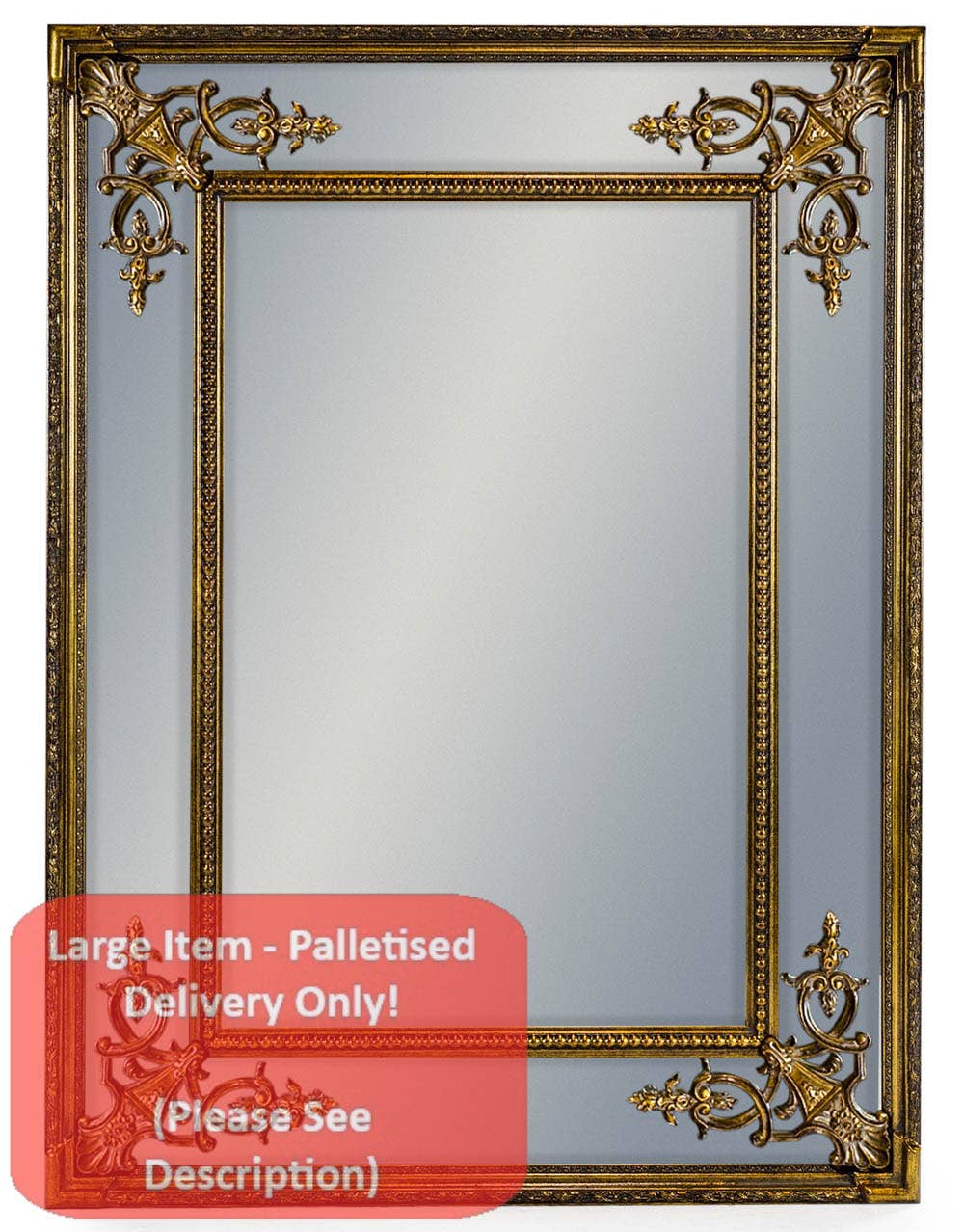 McGowan & Rutherford Ltd - Wholesale Wall Mirror - Gold Square French Mirror0