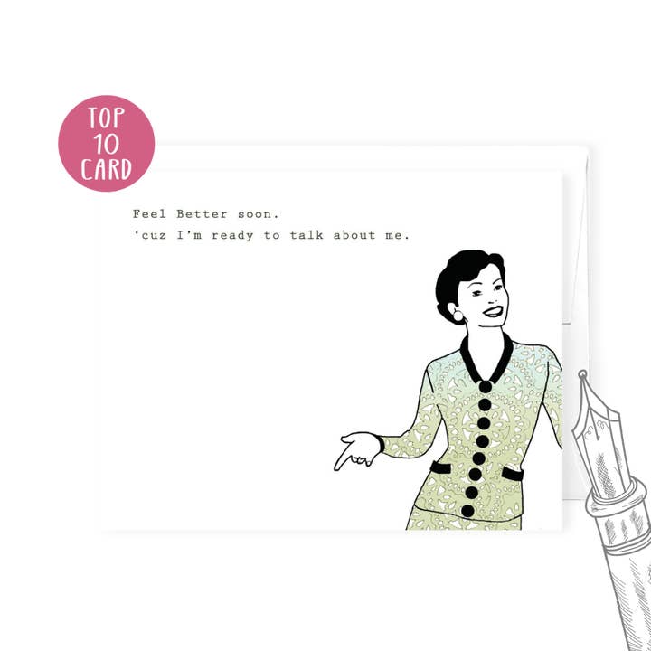 Dry Wit Goods - Wholesale Everyday Greeting Card - Feel Better Soon - Greeting Card