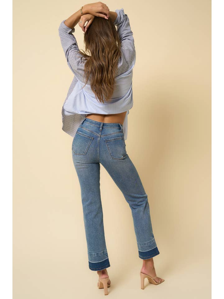 Insane Gene USA - Wholesale Jeans – Women’s - HIGH RISE RELEASED HEM STRAIGHT4