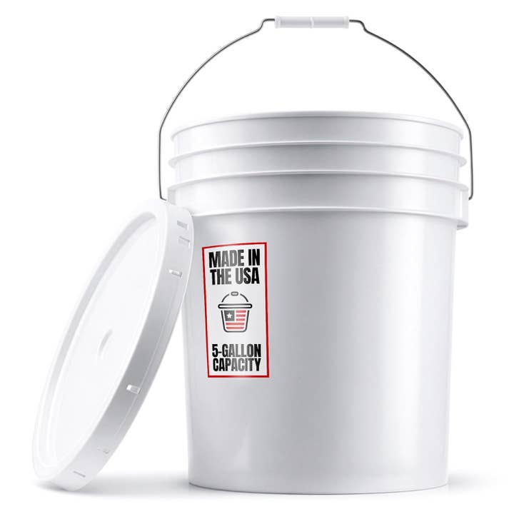 5-gallon livsmedelsgodkänd hink med lufttätt lock, HDPE, stapelbar för wholesale av Sagler