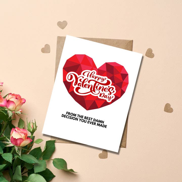 As Told By Ellie - Venta al por mayor Tarjetas de San Valentín - Feliz día de San Valentín con la mejor maldita decisión que hayas tomado4