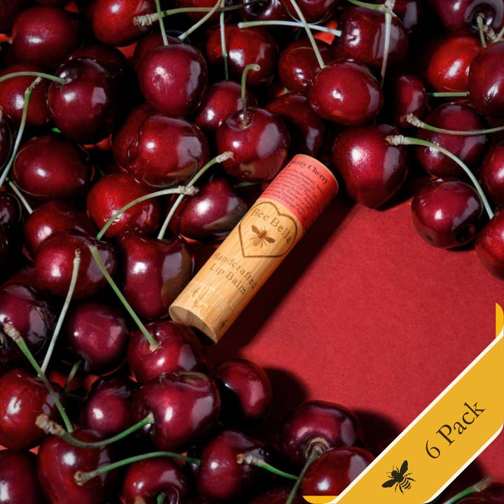 Cherry Lip Balm  |  6 Pack for wholesale by Bee Bella