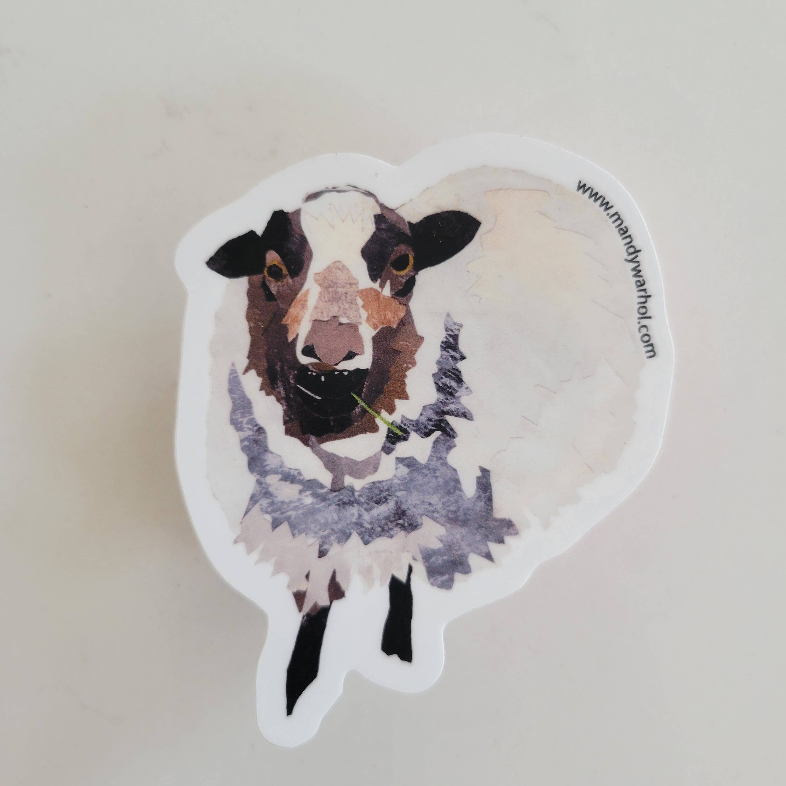 Mandy Warhol Fine Art - Wholesale Sticker - Shetland Sheep Vinyl Sticker1