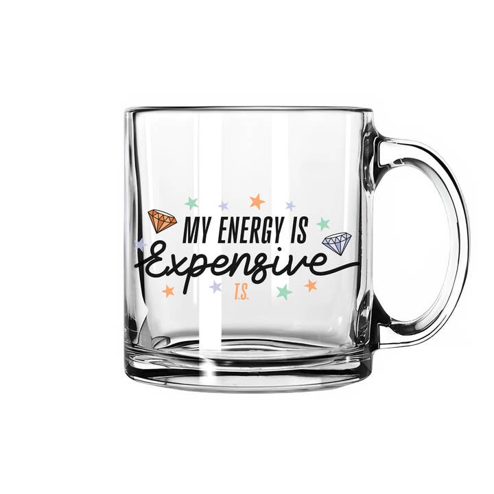 La mia energia è una tazza di vetro costosa per la vendita all'ingrosso da parte di Nearly June Design Co