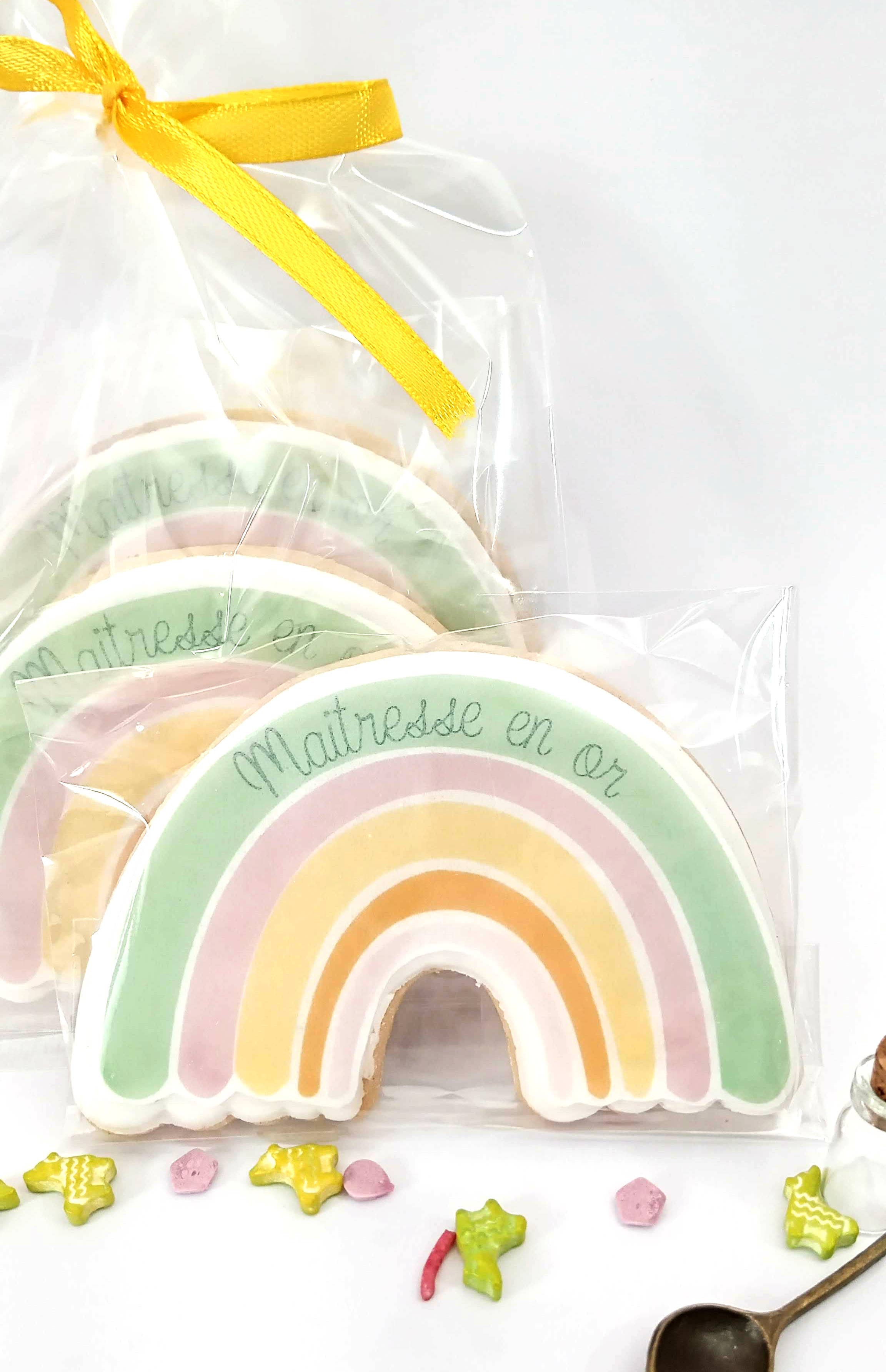 La fabrique de meline - Wholesale Cookie - Artisanal biscuit – “Golden Teacher” – Rainbow theme3