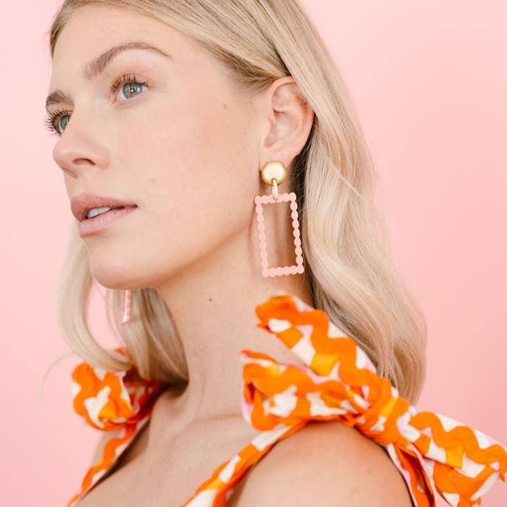 Pendenti Punto Rosa Cipria per la vendita all'ingrosso da parte di Sunshine Tienda