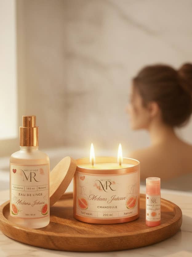 💘 Ensemble Saint-Valentin – Melon Juteux pour la vente par Miel et Rose