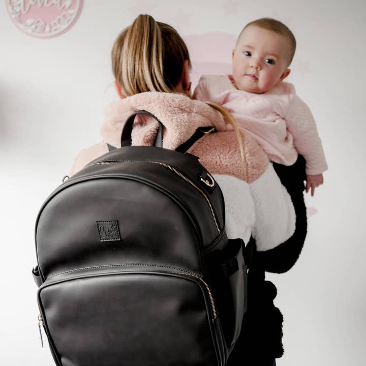 Charcoal Backpack Change Bag for wholesale by Bubba Bump