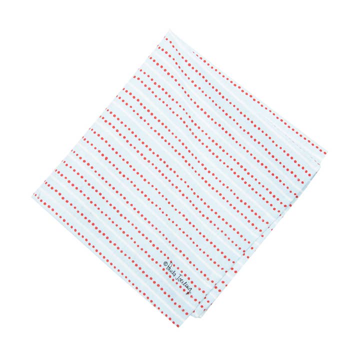 Red Dotted Striped Napkin for wholesale by C&F Home