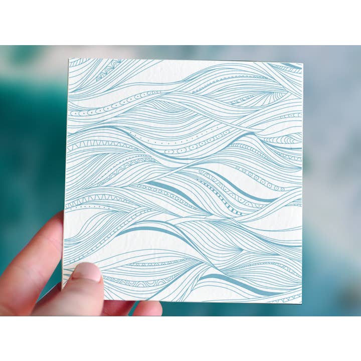 Waves Plantable Greeting Card for wholesale by Nurturing Nature Cards