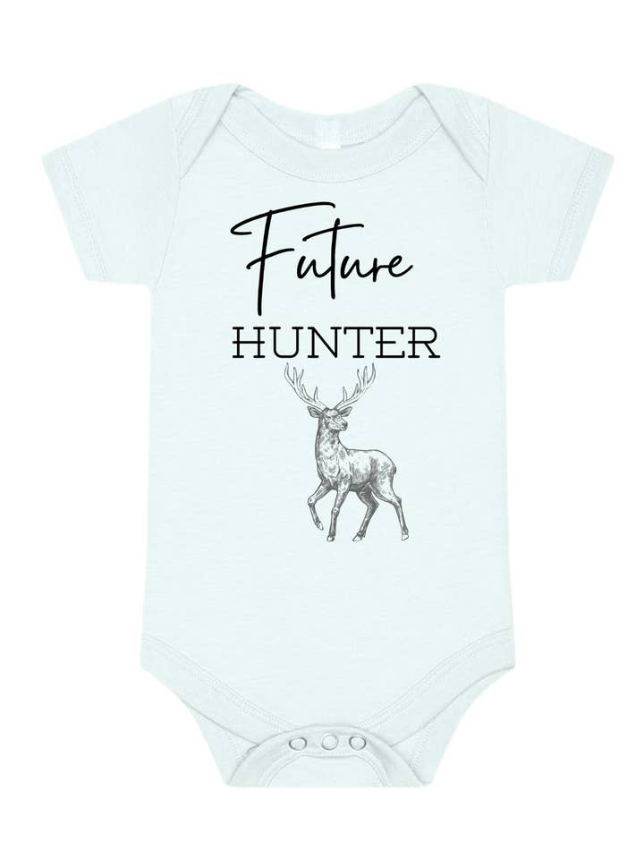 Future Hunter Infant Graphic Tshirt/One Piece for wholesale by Rock n' Rodeo