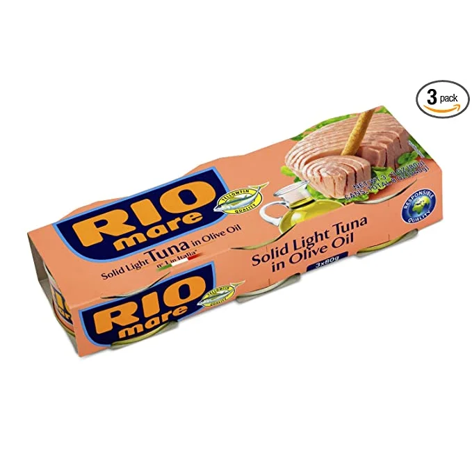 Casacella Foods - Wholesale Tinned Fish - Rio Mare, Tuna in Olive Oil 3-pack 2.82 oz each (240 g)1