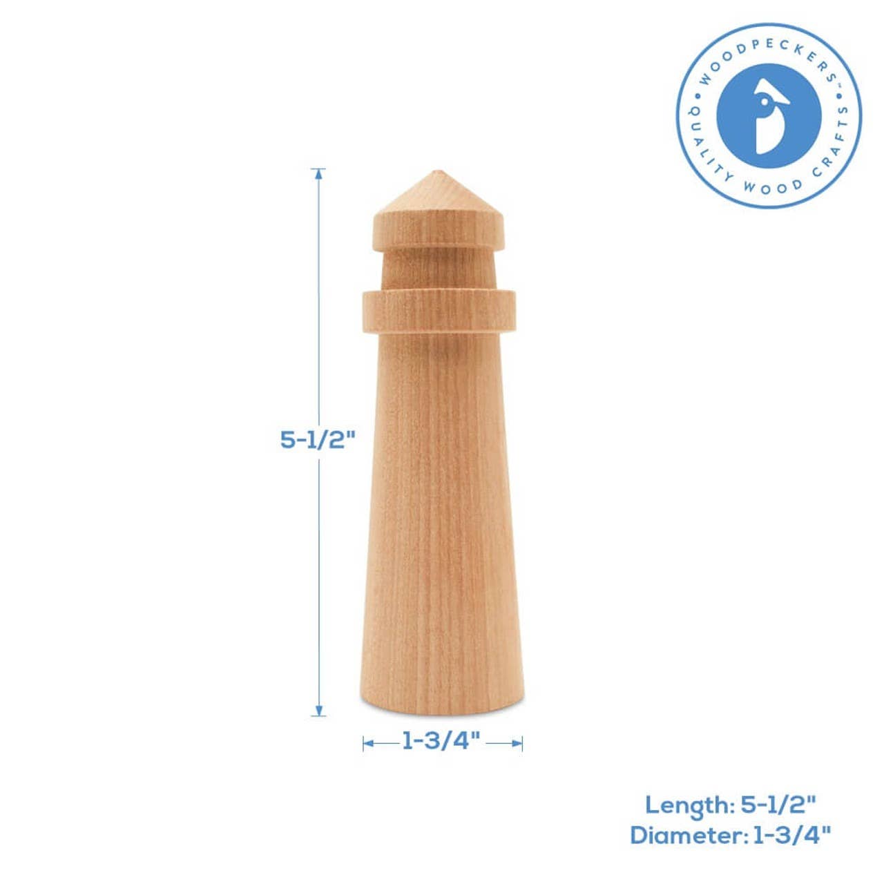 Woodpeckers Crafts - Wholesale Craft Supplies - Wood Lighthouse1