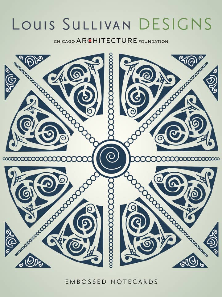 Louis Sullivan Designs Embossed Boxed Notecard Assortment for wholesale by Pomegranate
