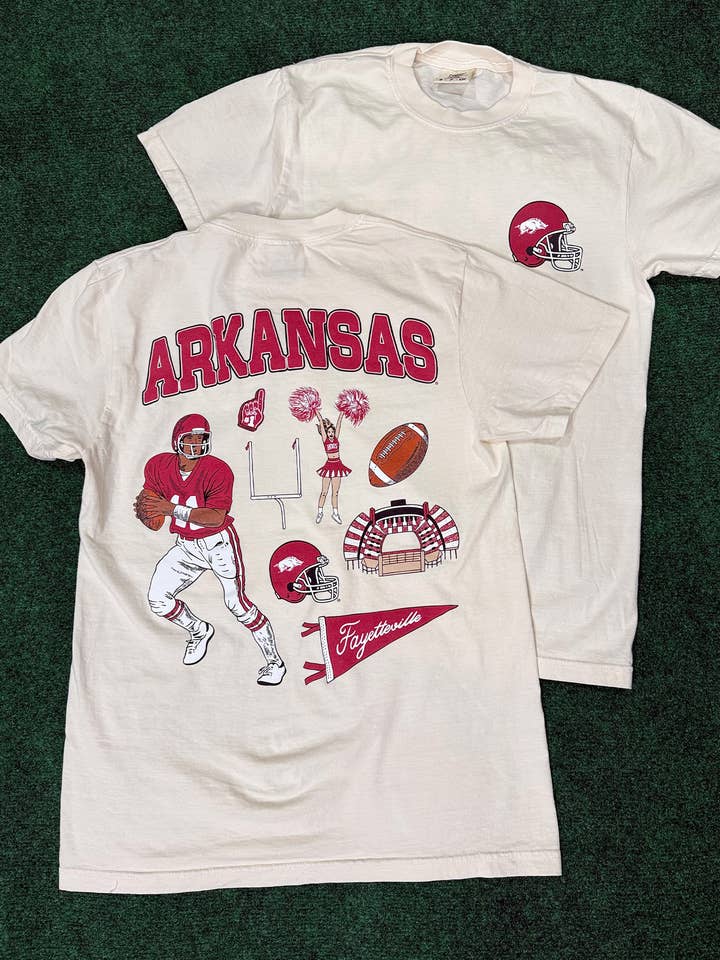Camiseta de Manga Corta Arkansas Gameday para venta al por mayor de Southern Trend Clothing - Arkansas Razorbacks
