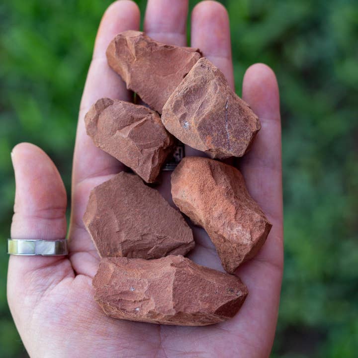 Red Jasper Raw. 1lb. for wholesale by Down To Earth