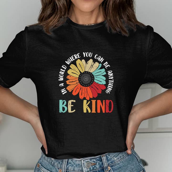 Süßes Blumen-T-Shirt Sunflower Mom Tee für den Großhandel von Peaches Mommy