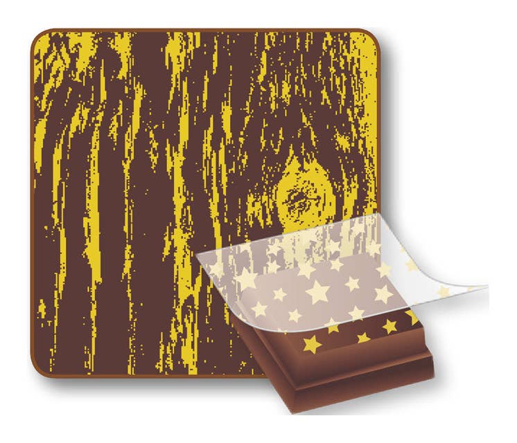 REMOVED BRAND - Wholesale Craft Supplies - Wood structure foil (25 pieces)0