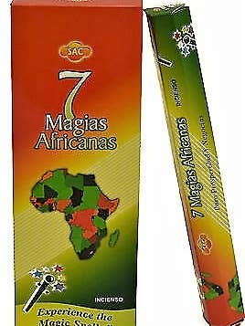 INCENSE STICK BOX 7 AFRICAN MAGICS x 6 packs for wholesale by El Alquimista