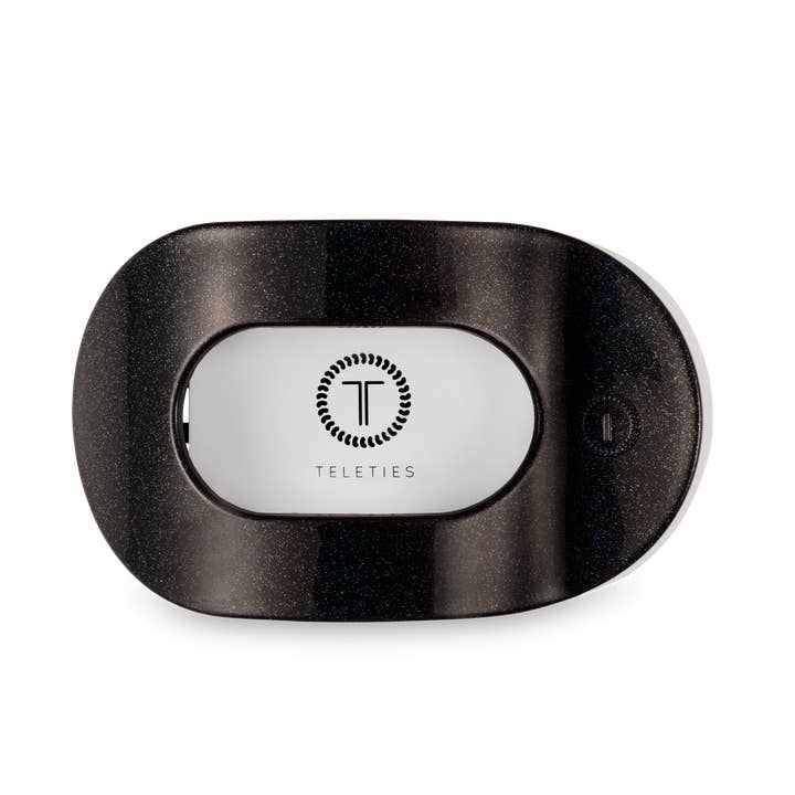 TELETIES – wholesale Hårklämma - Dam – Rund Platt Hårklämma | Stor | Midnight Magic