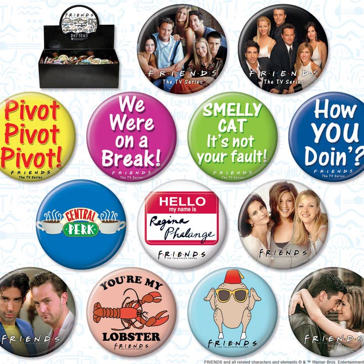 Friends 144 Piece Button Assortment for wholesale by Ata-Boy