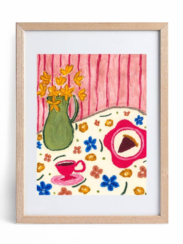 "Dessert Makes Everything Better" Print for wholesale by Allie Burton Art