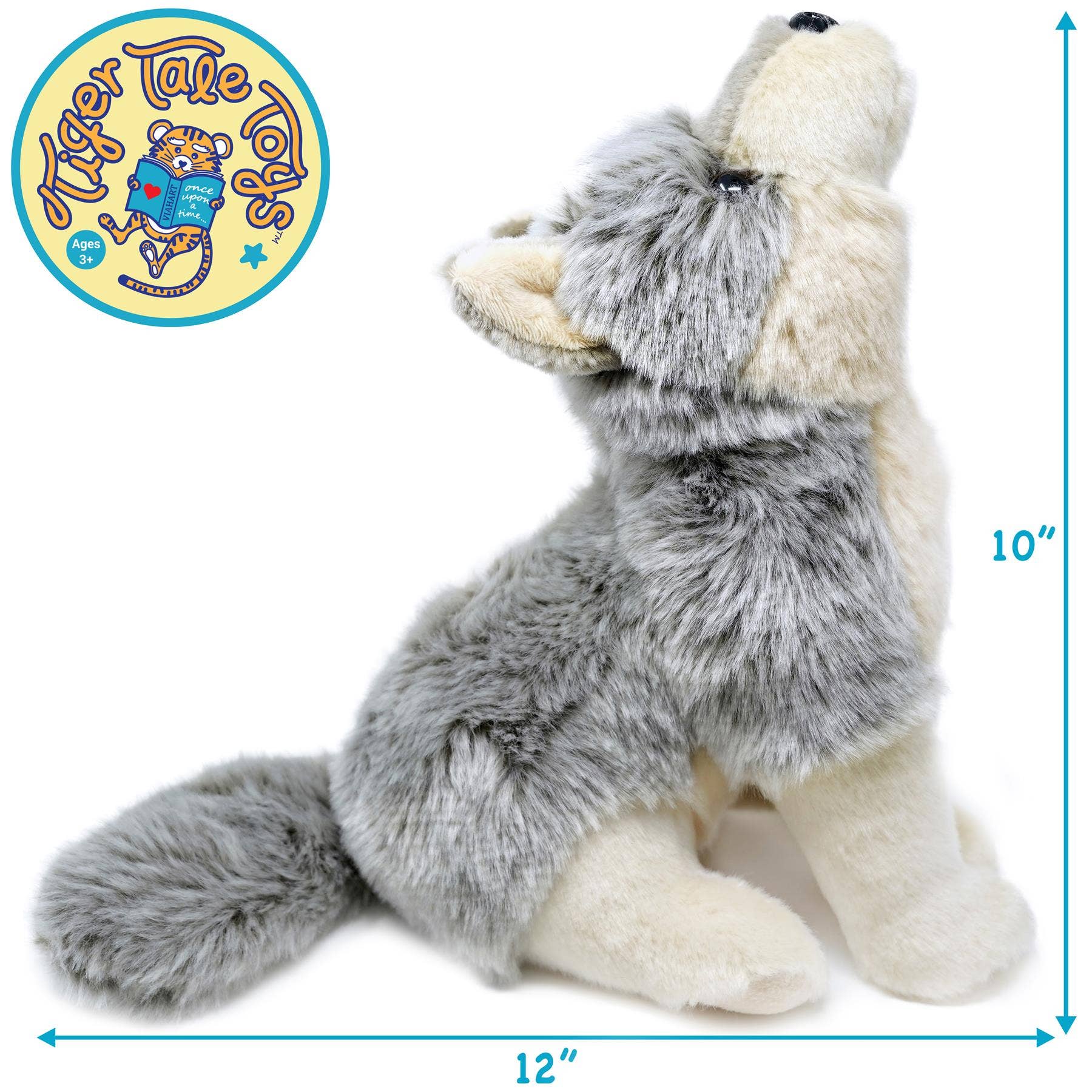 VIAHART Toy Co. - Wholesale Stuffed/Plush Toy - Kids & Baby - Wolcott the Wolf | 11 Inch Stuffed Animal Plush3