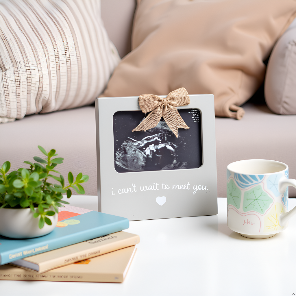Kate & Milo - Wholesale Picture Frame - Kids & Baby - Can’t Wait To Meet You Sonogram Frame, Gray2