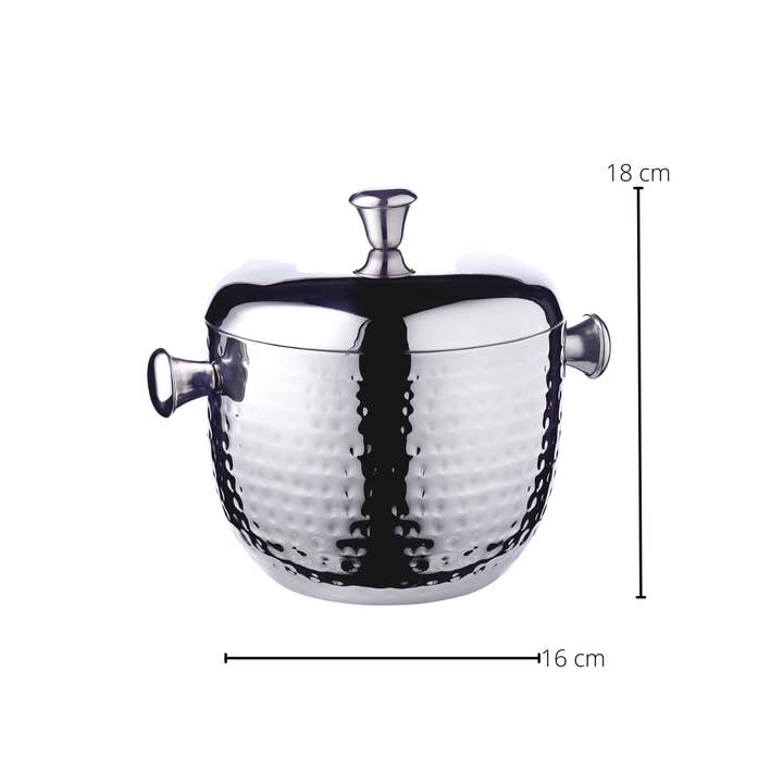EDZARD - Wholesale Ice Bucket - Rico ice bucket (height 21 cm) with lid and insert, stainless steel1