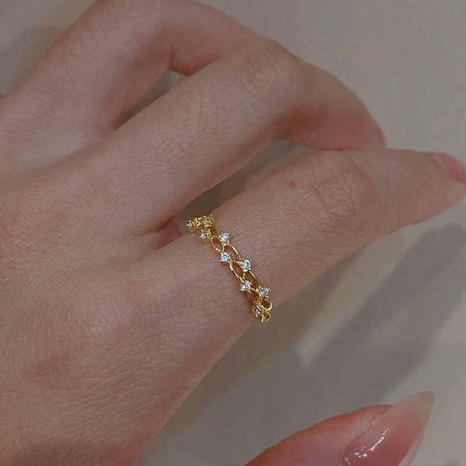 Bague Couronne en Dentelle en Argent Sterling 925 pour la vente par happyzzzsu