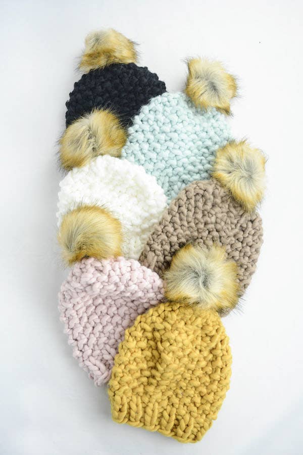 Leto Accessories - Wholesale Beanie - Women's - Best-Selling Oversize Chunky Pom Beanie 🧶4