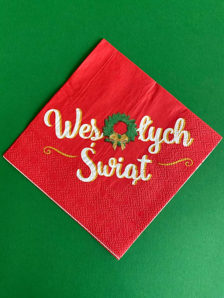 Servilletas de Feliz Navidad/paquetes de 10 para venta al por mayor de Siemka Creations