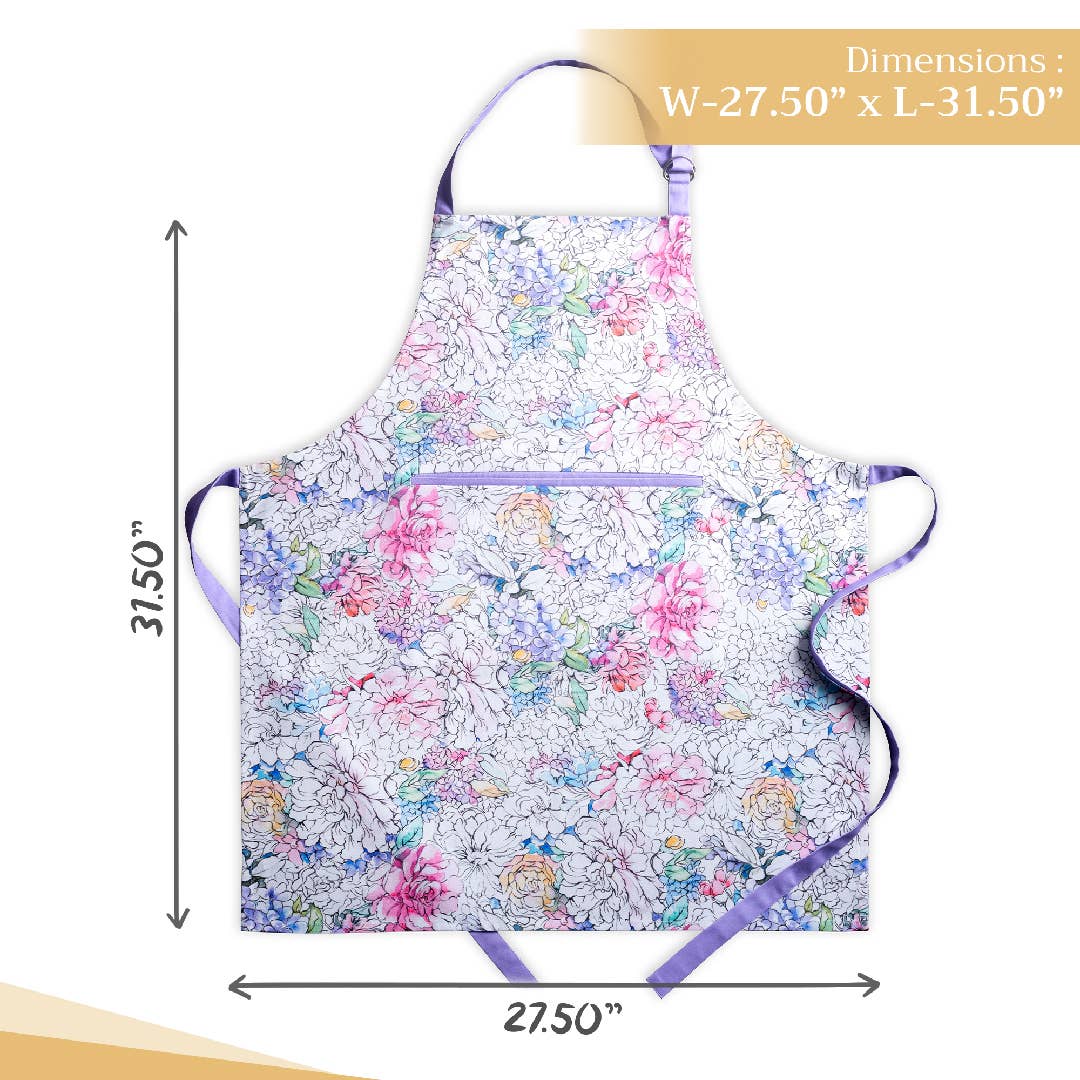 Maison d'Hermine - Design in Every Thread - Wholesale Apron - Apron 100% Cotton - Spring/Summer - Floral Love3