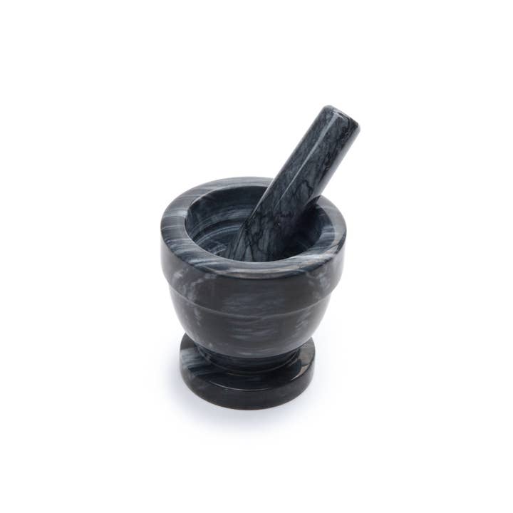 Fox Run Marble Mortar and Pestle, Black, 4" for wholesale by Fox Run Brands