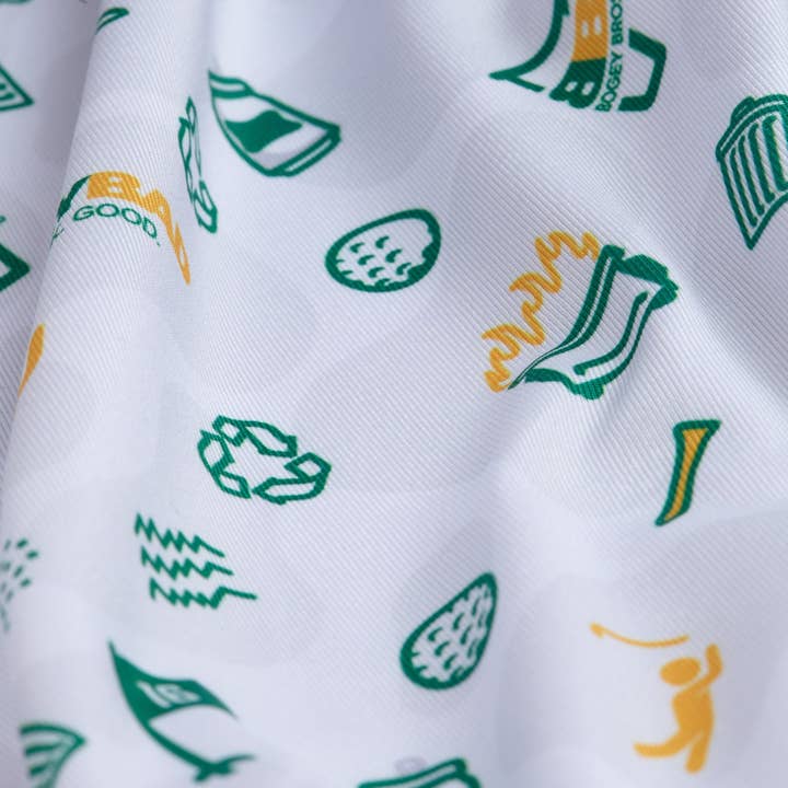 Bogey Bros Golf Co - Wholesale Polo - Men's - Dumpster Fire - White - Polo