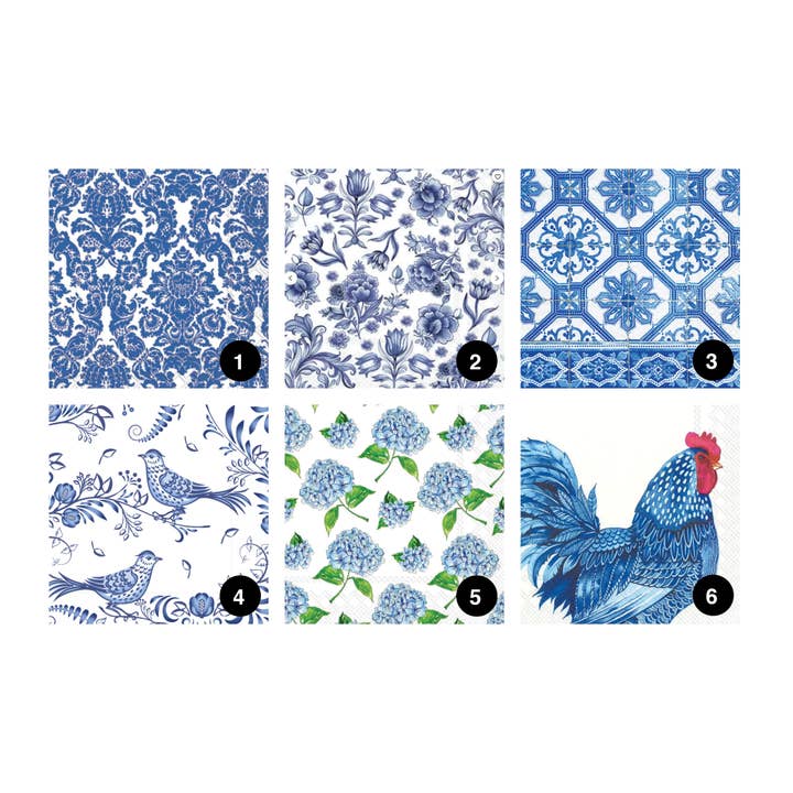 Adori Designs - Wholesale DIY Craft Kit - DIY Clam Shell Shades of Blue Mini Decoupage Kit 3