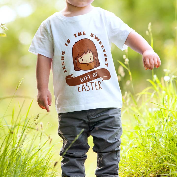 Jesus är den ljuvaste påskgåvan T-shirt för wholesale av GoboxPrintCo