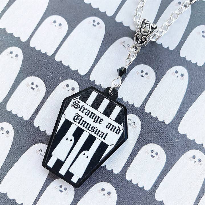 Collana gotica strana e insolita a righe per la vendita all'ingrosso da parte di Simply Gothic