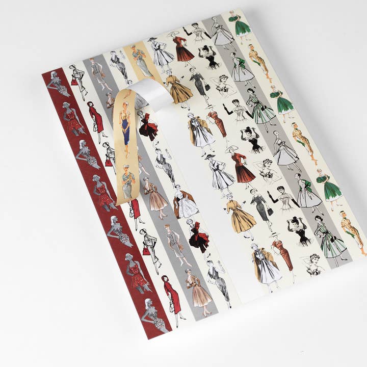 Vintage Fashion Label Sticker & Tape Book for wholesale by Pepin Press