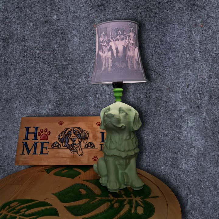 Lampe 3D chien, lampe de nuit chien, lampe liphophane 3D chien pour la vente par Havana Gift for home