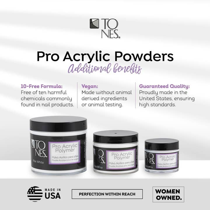 Tones Acrylics | Gels | Nail Art | Nail Tools & Accessories - Wholesale Nailcare Set - Royal Pink Powder | Pro Acrylic Powder | Acrylic Nails2