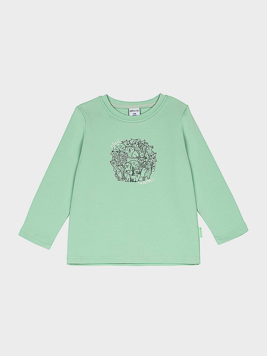 Ativo Kids - Wholesale T-Shirt - Baby - BB-ND6091-53 - Baby Boy | Long-Sleeved T-Shirt 6-36M1