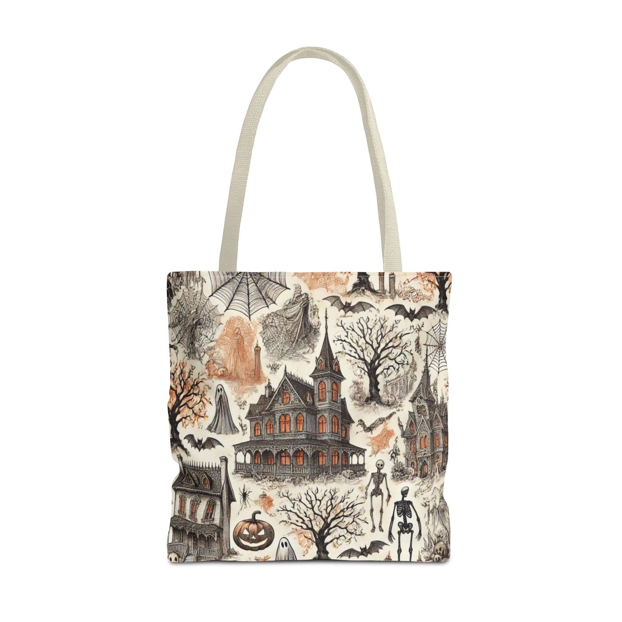 MagicMerchEmporium - Wholesale Tote Bag - Unisex - Halloween French Toile Tote Bag10