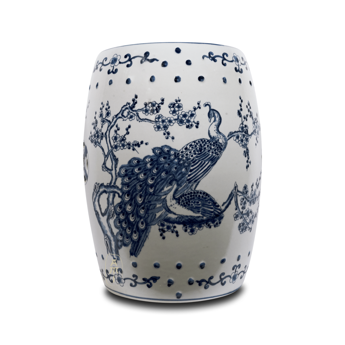 Asian Mix Interior - Wholesale Stool - Gardenstool peacock BW1