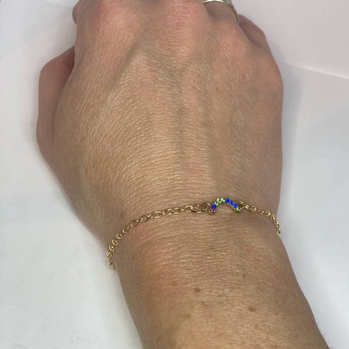 Little Happies Co - Wholesale Charm/Dangle Bracelet - Rainbow baby bracelet, Mothers Day gift for new mom, Newborn baby gift, IVF fertility wish bracelet, Pregnancy gift, Gift after miscarriage1