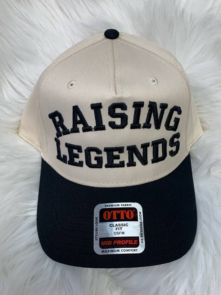 Raising Legends PUFF 3D Embroidered Hat for wholesale by Cup It Designs